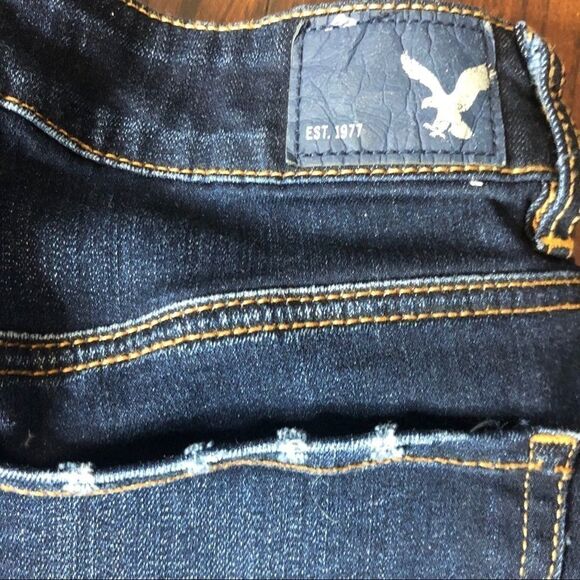 𝅺American  Eagle Hi Rise Shortie Shorts Size 2 - Picture 4 of 9